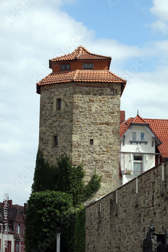 Haspelmathturm an der Stadtmauer in Hameln