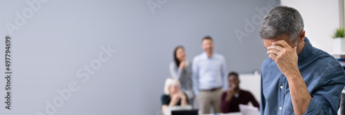 Portrait Of A Unhappy Businessman