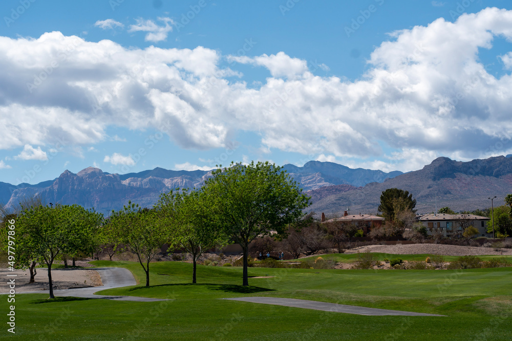 Naklejka premium view from the hill