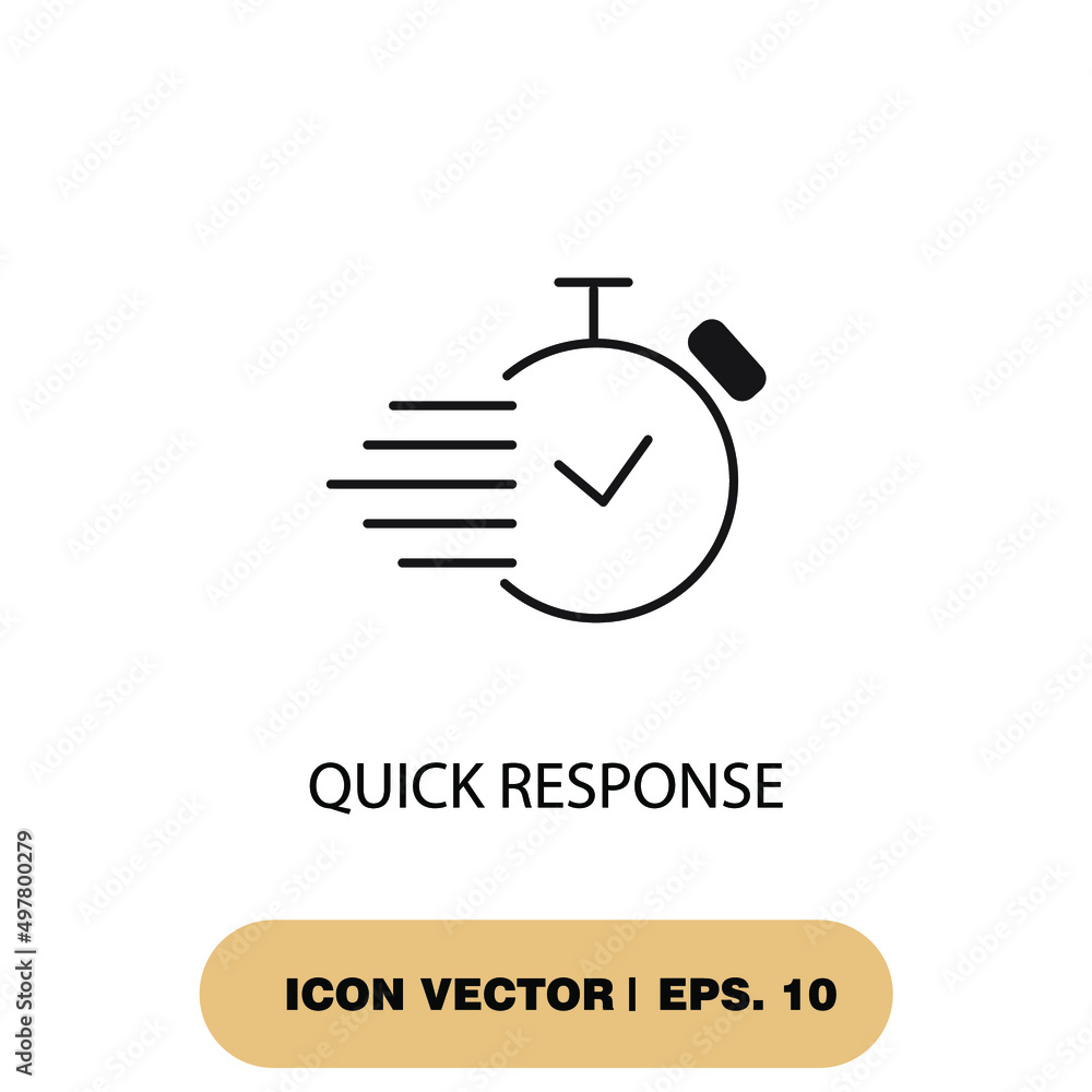 quick response icons symbol vector elements for infographic web Stock