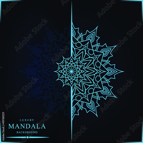 Mandala background elements hand drawn background graphics vector in illustration Premium Vector