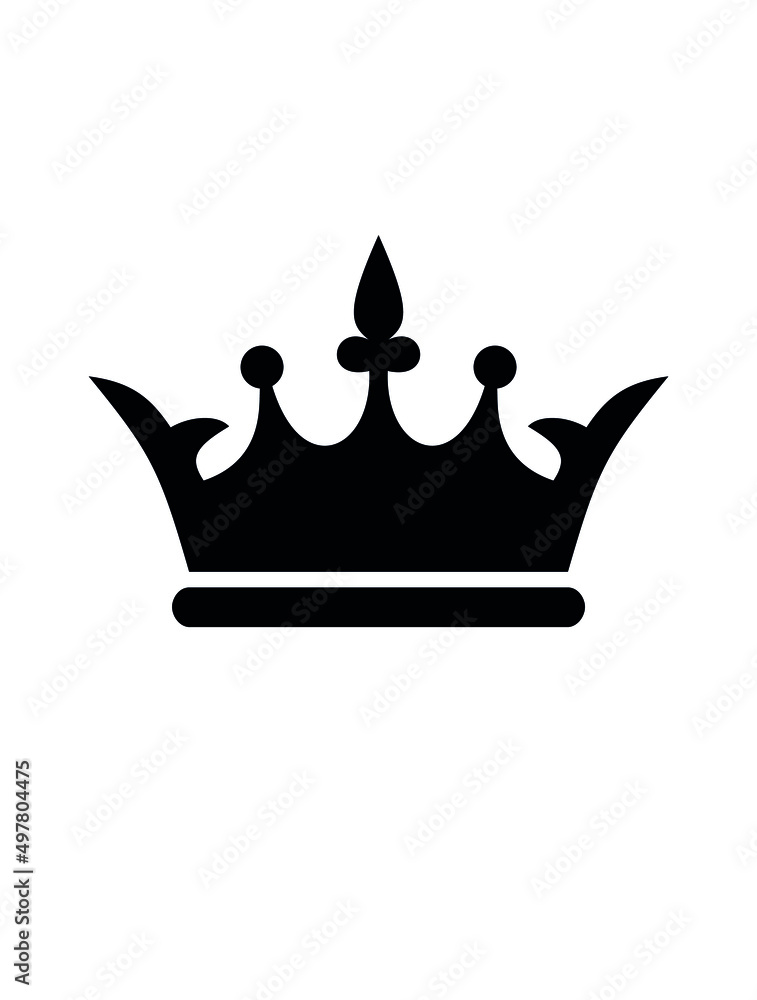 6x Crown Designs King and Queen Royal Black Logo Temporary Sticker