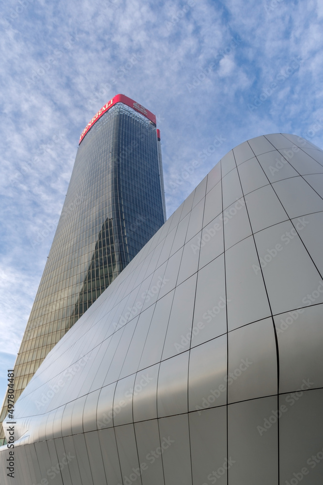 Skyscraper Generali Tower headquarters of the Generali Group's offices