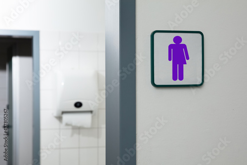 An Entrance Of Male And Female Toilet photo