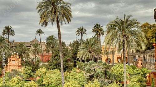 jardin et pavillon    S  ville en Andalousie d  tails de l architecture arabo-andalouse
