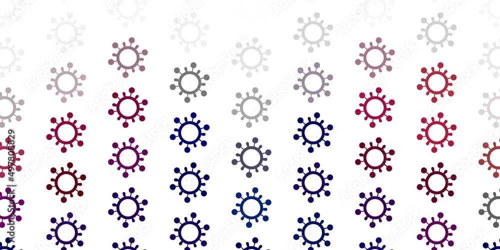 Light Pink vector template with flu signs. Light Pink vector template with flu signs.