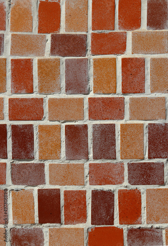 レンガの壁 洋風のレンガの壁 背景素材 Brick wall Western-style brick wall background material