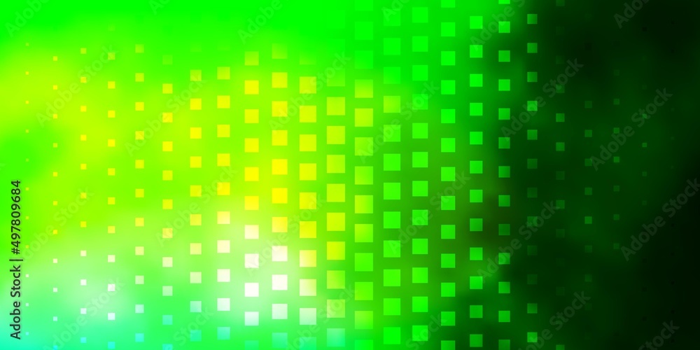 Light Green vector pattern in square style.