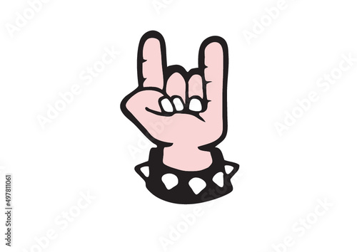 main symbole corne rock
