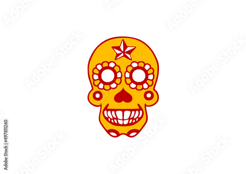 crâne  de tete de mort mexicano
