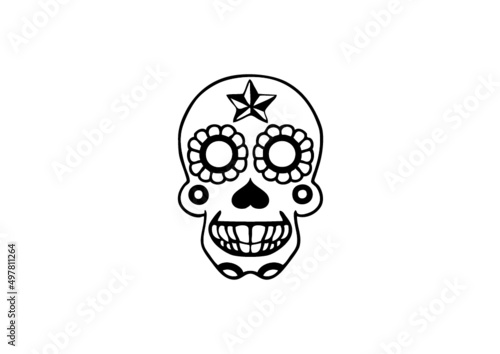 tète de mort mexicaine