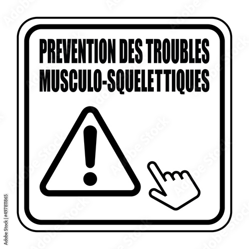 Logo prévention des troubles musculo-squelettiques.