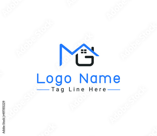 Creative MG Letter Minimal Logo Design, Popular MG Vector Logo And Icon Design.