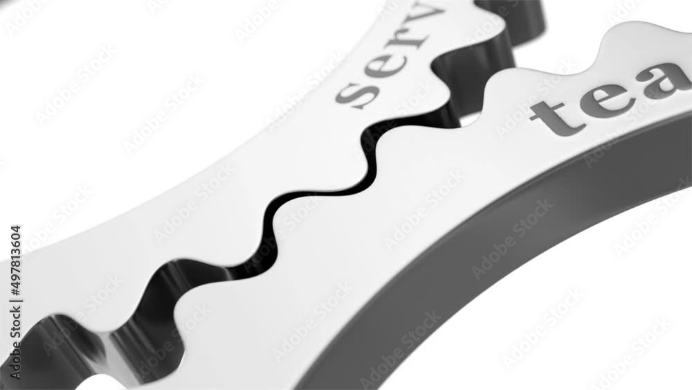 Animated mechanism of rotating gears. 3d animation Stock 비디오 Adobe Stock