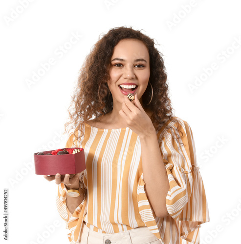 Beautiful young woman with ...