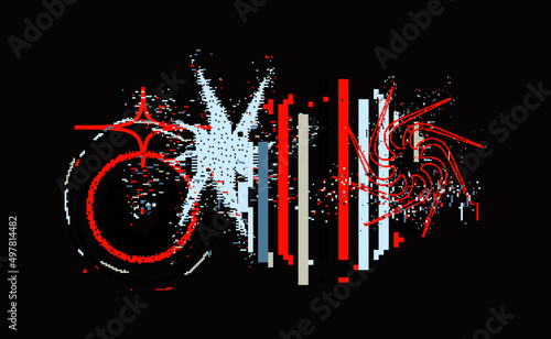 Strange Vector Shapes Collection. Geometric figures, distortion.