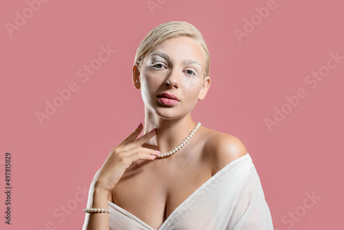 Portrait of beautiful woman...