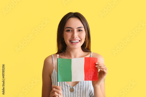 Beautiful young woman with ...