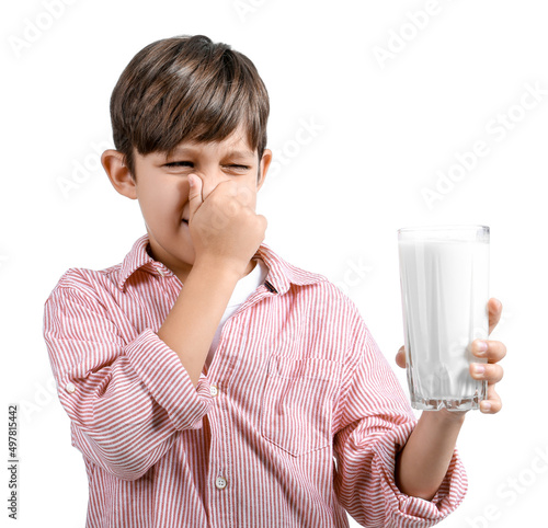 Little boy with lactose int...