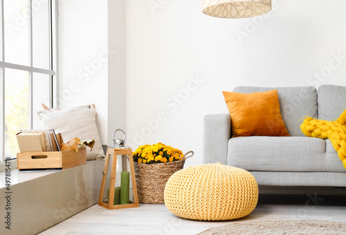 Interior of modern living r...