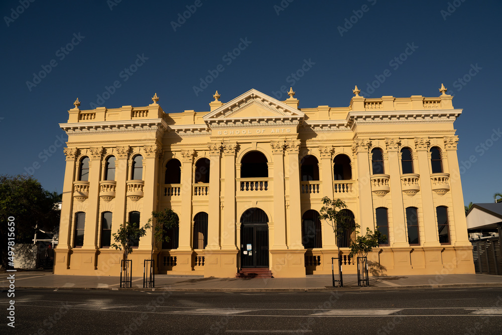 The old heritage listed School of Arts building in Rockhampton, Queensland, Australia.