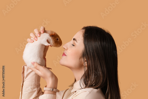 Beautiful young woman with ...