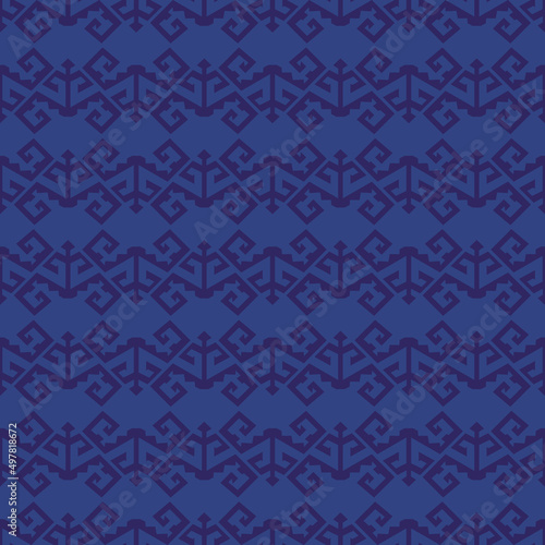 Seamless pattern with ethnic element. Kyrgyz and Kazakh ornaments. Texture designs can be used for backgrounds, motifs, textile, wallpapers, fabrics, gift wrapping, templates, carpet, tiles. Vector.