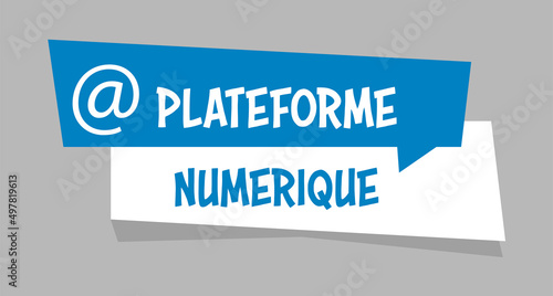 Logo plateforme numérique. photo