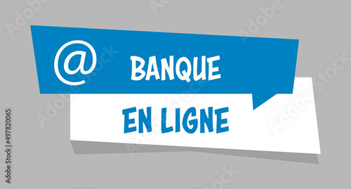 Logo banque en ligne.