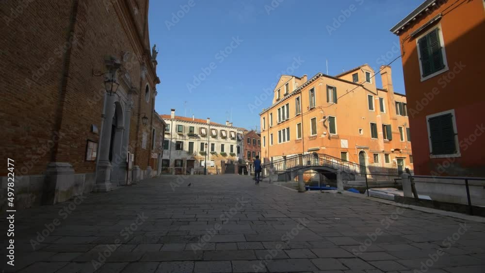 Fondamenta dei Penini, Arsenale, Venice. A quiet street Fondamenta dei Penini, Arsenale, Venice. A quiet street