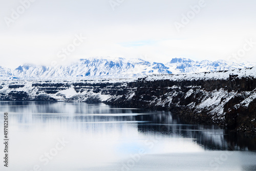 Oskjuvatn lake at Askja, central Iceland landmark © elleonzebon