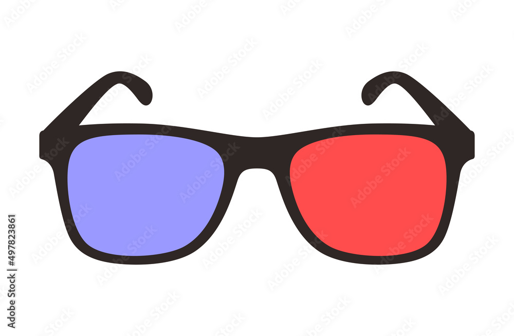 Cinema movie realistic 3d eye glasses illustration Cinema movie realistic 3d eye glasses illustration