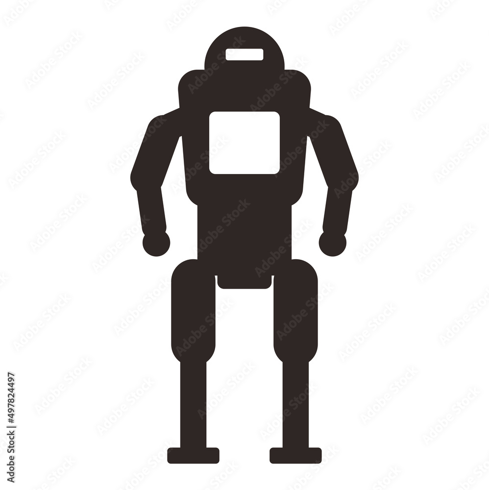 Robot machine, vector illustration