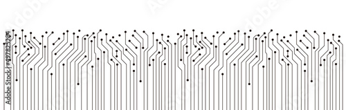 Circuit Board texture Background, seamless pattern