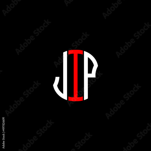 JIP letter logo creative design with vector graphic