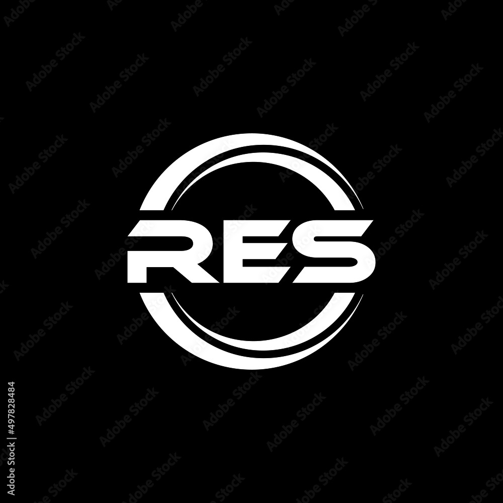 RES letter logo design with black background in illustrator, vector logo modern alphabet font overlap style. calligraphy designs for logo, Poster, Invitation, etc. RES letter logo design with black background in illustrator, vector logo modern alphabet font overlap style. calligraphy designs for logo, Poster, Invitation, etc.