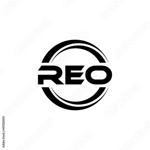 REO letter logo design with white background in illustrator, vector logo modern alphabet font overlap style. calligraphy designs for logo, Poster, Invitation, etc.