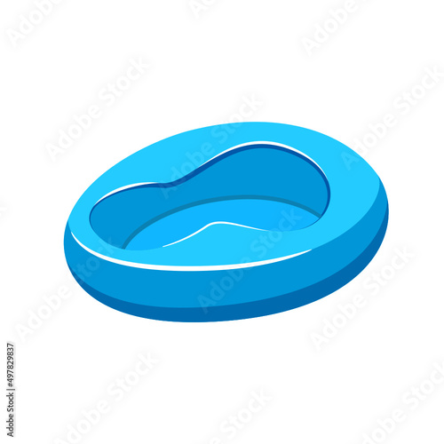 Patient urinal in trendy flat design isolated vector on white background, objects  graphic design.