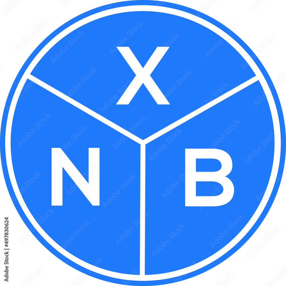 XNB letter logo design on black background. XNB creative initials letter logo concept. XNB letter design. XNB letter logo design on black background. XNB creative initials letter logo concept. XNB letter design.