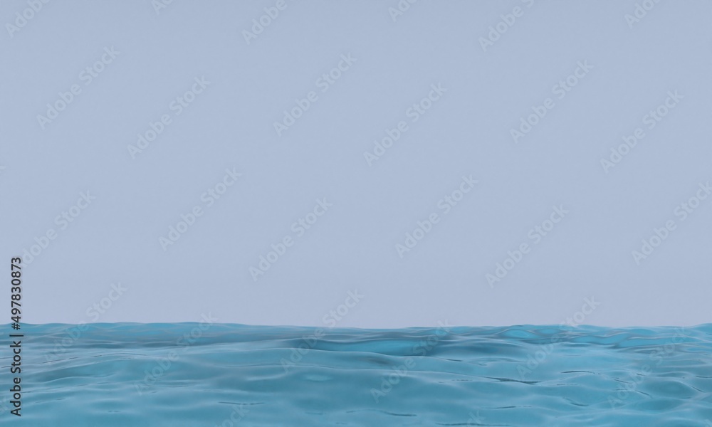 Water And White Background 3d Render Image Water And White Background 3d Render Image