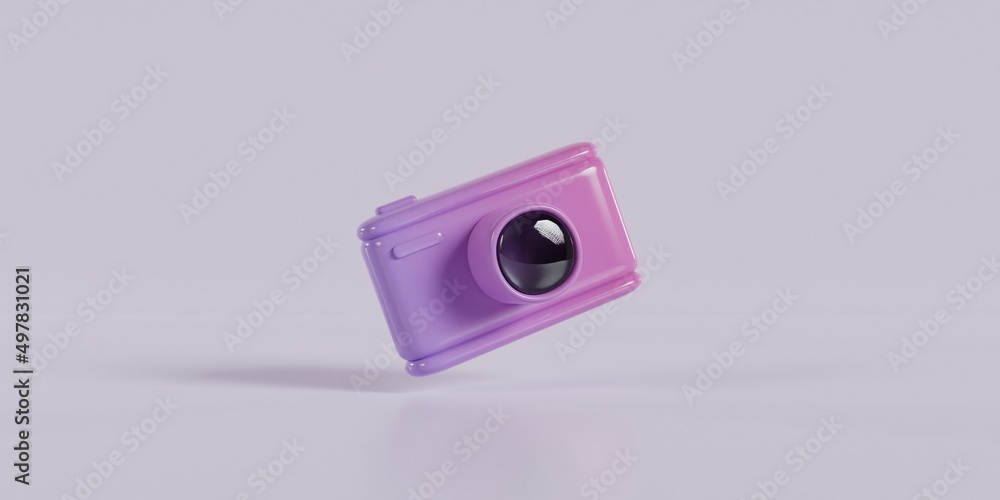 Gradient Color Camera 3d Illustration Gradient Color Camera 3d Illustration
