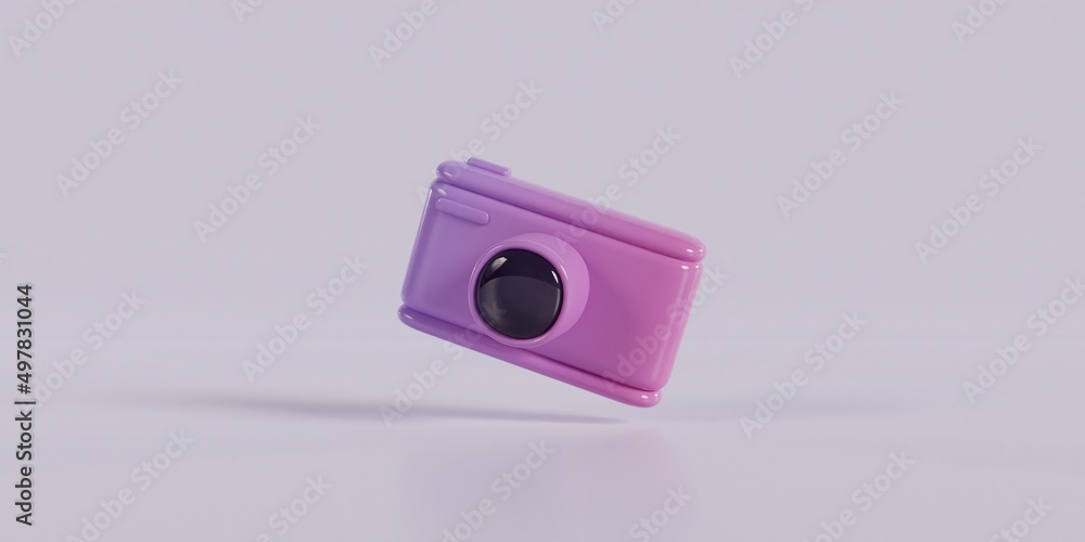 Gradient Color Camera 3d Illustration Gradient Color Camera 3d Illustration