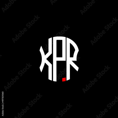 KPR letter logo creative design with vector graphic