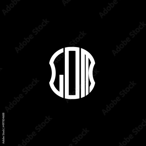 LOM letter logo creative design with vector graphic