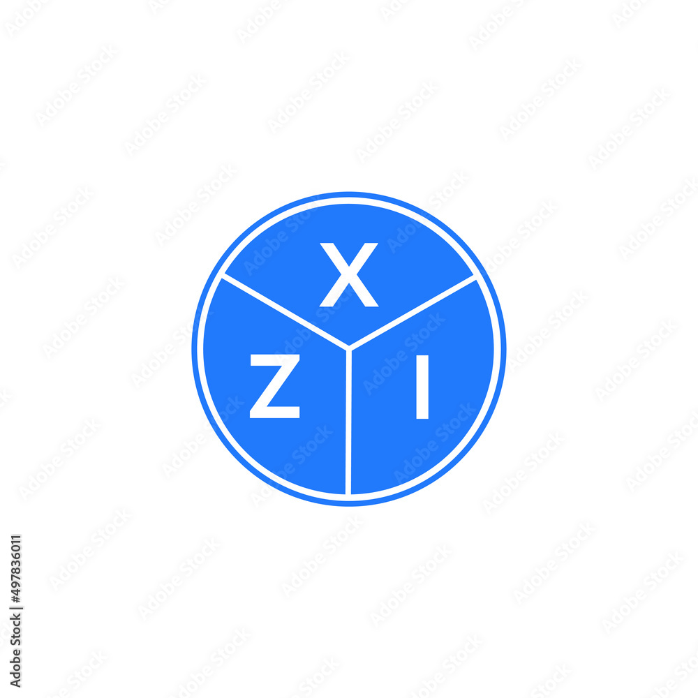 XZI letter logo design on white background. XZI creative circle letter logo concept. XZI letter design. XZI letter logo design on white background. XZI creative circle letter logo concept. XZI letter design.