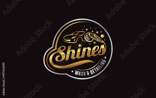 Illustration vector graphic of auto detailing servis logo design template-05