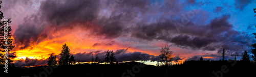 Pano of sunset