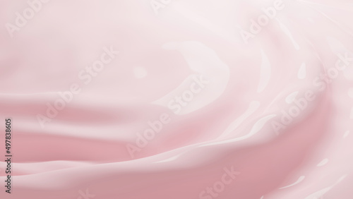 Pink cosmetic cream texture background 3D render