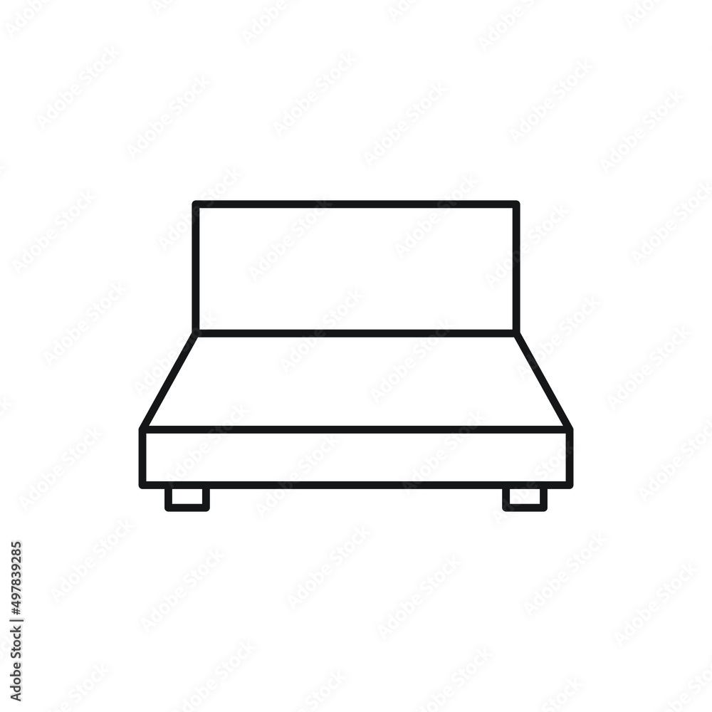 bed icon for website, symbol, presentation 