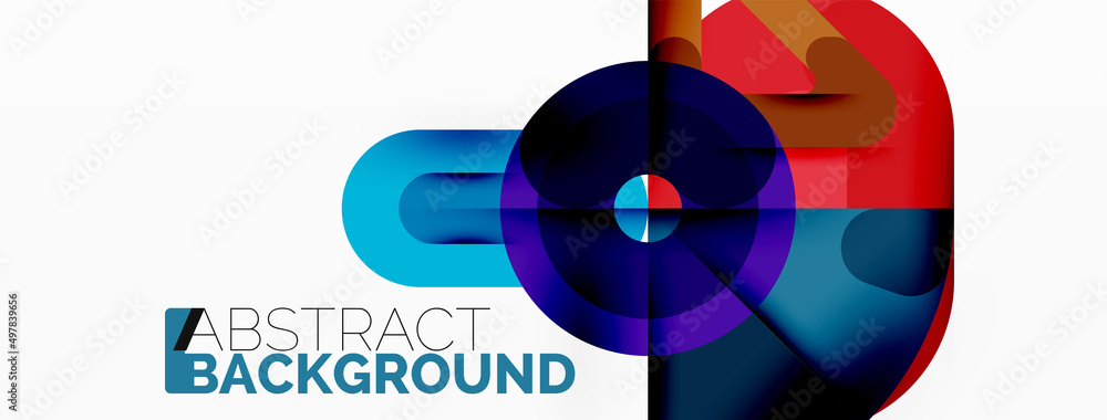 Creative geometric wallpaper. Circles, lines background. Business template for wallpaper, banner, background or landing Creative geometric wallpaper. Circles, lines background. Business template for wallpaper, banner, background or landing